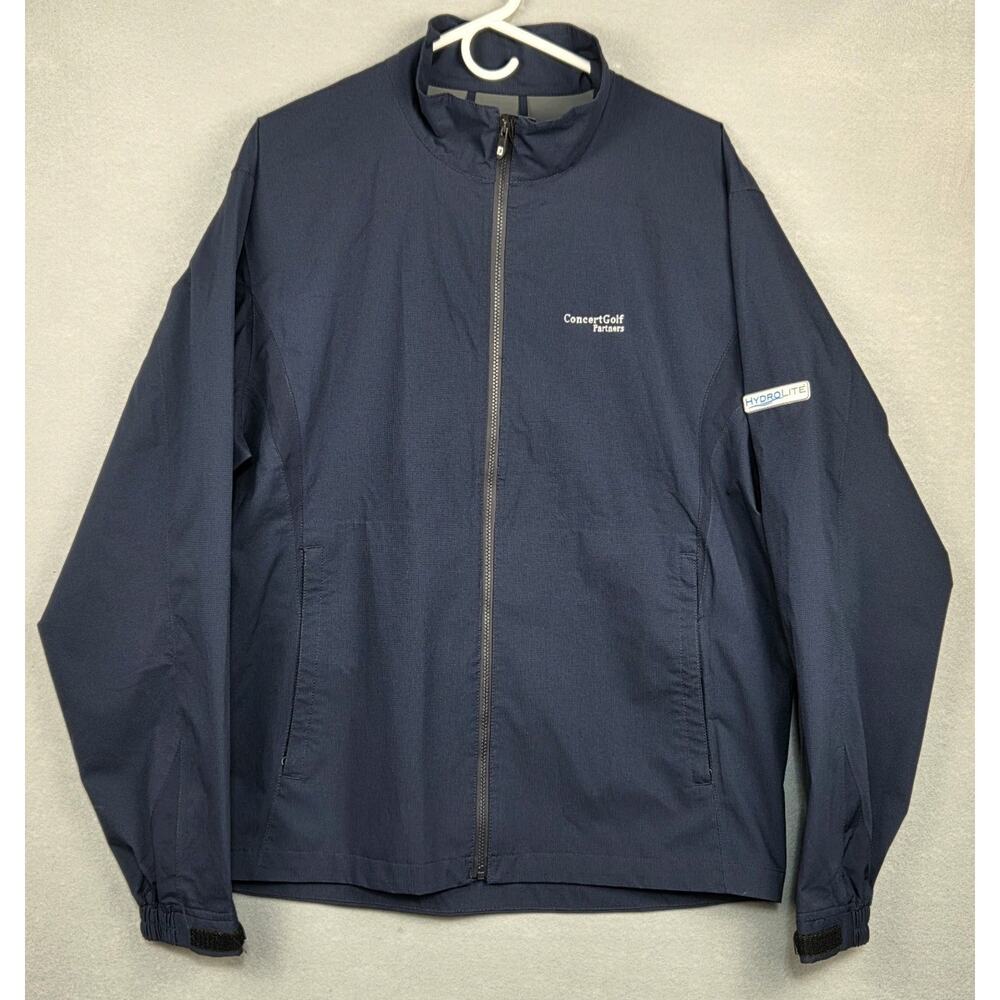 FootJoy DryJoys HydroLite Men Medium Navy Golf Rain Jacket Full Zip